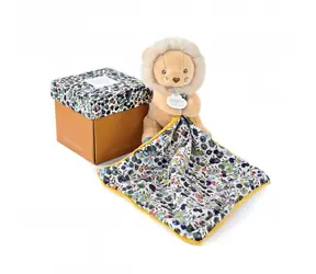 Doudou Dárková sada - lvíček s dečkou 12 cm / od 0 let