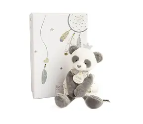 Doudou Dárková sada - Plyšová hračka panda s dečkou 20 cm / od 0 let