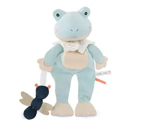 Doudou Dárková sada - Plyšová hračka žabka s vážkou 27 cm / od 0 let