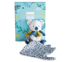 Doudou Dárková sada - Plyšová koala Yoca a muchlánek / od 0 let