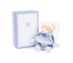 Doudou Dárková sada - Plyšové chrastítko medvídek 19 cm / od 0 let