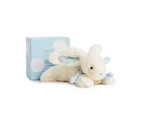 Doudou Dárková sada - Plyšový králíček modrý 20 cm / od 0 let