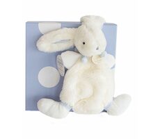 Doudou Dárková sada - Plyšový králíček modrý 26 cm / od 0 let
