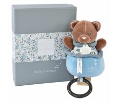 Doudou Dárková sada - Plyšový medvídek hrající melodii 20 cm / od 0 let