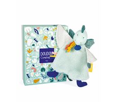 Doudou Dárková sada - Plyšový muchláček dinosaurus zelený 25 cm / od 0 let