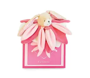 Doudou Dárková sada - Plyšový muchláček králíček růžový 28 cm / od 0 let