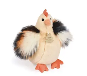 Doudou Histoire d´Ours Plyšová slepička béžová 20 cm / od 0 let