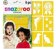 SNAZAROO Šablony na obličejové barvy Rainbow 6ks / od 4 let 