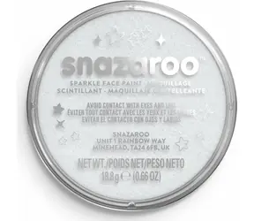 SNAZAROO Barva na obličej Třpytivá bílá 18ml