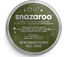 SNAZAROO Barva na obličej Třpytivá Zelená 18ml