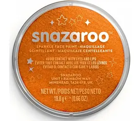 SNAZAROO Barva na obličej Třpytivá Oranžová 18ml
