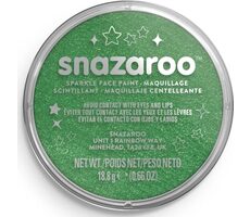 SNAZAROO Barva na obličej Třpytivá Světle zelená 18ml