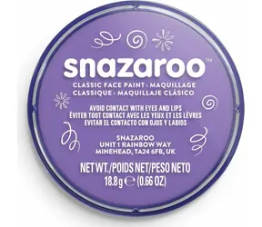 SNAZAROO Barva na obličej Světle fialová 18ml