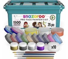 SNAZAROO Sada pro malování na obličej - Profi box 35 dílů / od 3 let