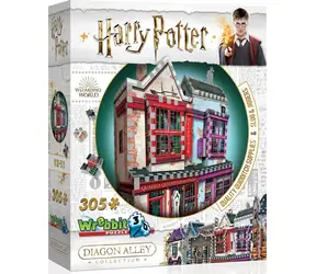 WREBBIT 3D puzzle Harry Potter: Prvotřídní potřeby pro famfrpál a Slug & Jiggers Apothecary / 305 dílků / od 12 let 