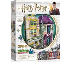 WREBBIT 3D puzzle Harry Potter: Madam Malkinová a Zmrzlinářství Florea / 290 dílků / od 12 let 