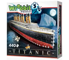 WREBBIT 3D puzzle Titanic / 440 dílků / od 14 let 