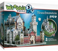 WREBBIT 3D puzzle Zámek Neuschwanstein / 890 dílků / od 14 let 