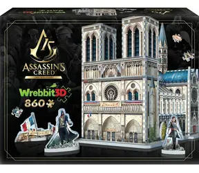 WREBBIT 3D puzzle Assassin's Creed Unity: Notre-Dame / 860 dílků / od 14 let 