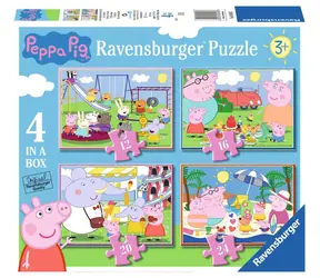 Ravensburger - Puzzle - Prasátko Peppa na oslavě 4 v 1 / od 3 let