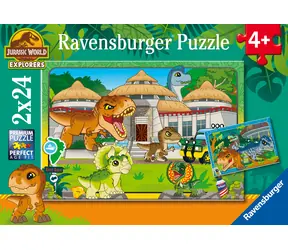 Ravensburger Jurský svět: Explorer / 2x 24 dílků / od 4 let 