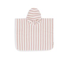Jollein Osuška pončo Stripe Wild Rose / od 12 měsíců