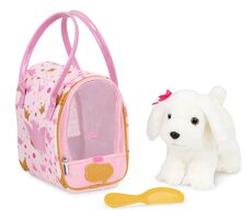 Pucci Pups Pejsek bílý v kabelce Pink Crown Glam Bag / od 3 let
