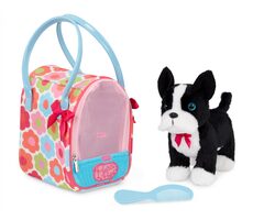 Pucci Pups Pejsek černý v kabelce Flower Print Glam Bag / od 3 let