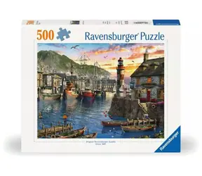 Ravensburger Východ slunce v přístavu / 500 dílků / od 12 let