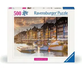 Ravensburger Skandinávie: Západ slunce v Kodani / 500 dílků / od 12 let