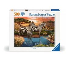 Ravensburger Zebry v napajedle / 500 dílků / od 12 let