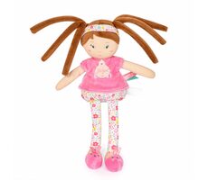 Doudou Jolijou Panenka LES PIPELLETTES 25 cm 1 ks světle růžová / od 0 let