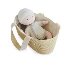 Doudou Jolijou Panenka Pol v tašce do kočárku 28 cm / od 0 let