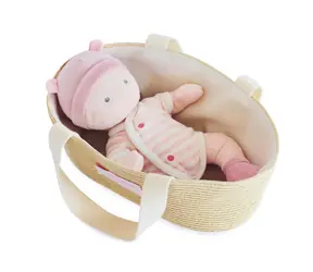Doudou Jolijou Panenka Pola v tašce do kočárku 28 cm / od 0 let