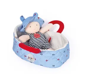 Doudou Jolijou Panenka v modré přenášecí tašce 20 cm / od 0 let