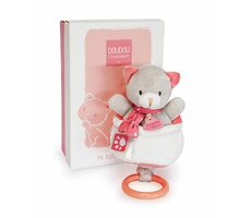 Doudou Plyšová hudební hračka 20 cm kočka / od 0 let