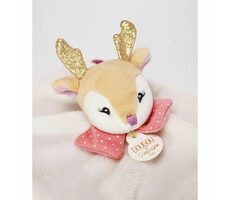 Doudou Plyšová mini hračka muchláček 20 cm srnka / od 0 let