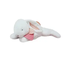 Doudou Plyšový králík s tmavě růžovou bambulkou 65 cm / od 0 let