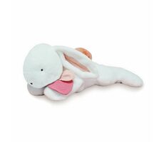 Doudou Plyšový králík s tmavě růžovou bambulkou 80 cm / od 0 let