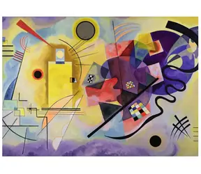 Ravensburger Wassily Kandinsky: Žlutá & červená & modrá / 1000 dílků / od 14 let