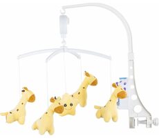 CHIPOLINO Hudební závěsný kolotoč Sladké žirafky / 0 - 5 měsíců