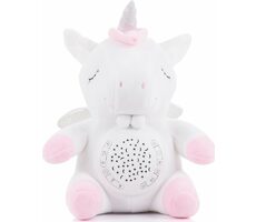 CHIPOLINO Plyšový Jednorožec s projektorem a hudbou / od 0 let