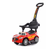 CHIPOLINO Odrážedlo s vodící tyčí a se zvuky Hasiči / 1.5 - 3 roky / do 25 kg