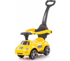 CHIPOLINO Odrážedlo s vodící tyčí Turbo Yellow / od 3 - 6 let / do 23 kg