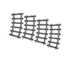 RAPPA Stavebnice BLOXO koleje pro RAPPA vlaky a tramvaj - zahnuté 4 ks / od 6 let