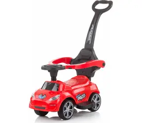 CHIPOLINO Odrážedlo s vodící tyčí Turbo Red / od 3 let / do 23 kg