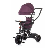 CHIPOLINO Tříkolka se stříškou Pulse 2v1 Lilac / od 1.5 roku / do 25 kg