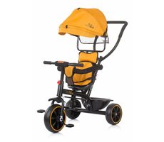 CHIPOLINO Tříkolka se stříškou Pulse 2v1 Mustard / od 1.5 roku / do 25 kg
