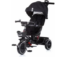 CHIPOLINO Tříkolka se stříškou Smart 2v1 Raven / od 1 roku / do 25 kg