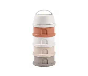 Beaba Sada kelímků na sušené mléko / svačinu Cotton White / Terracotta